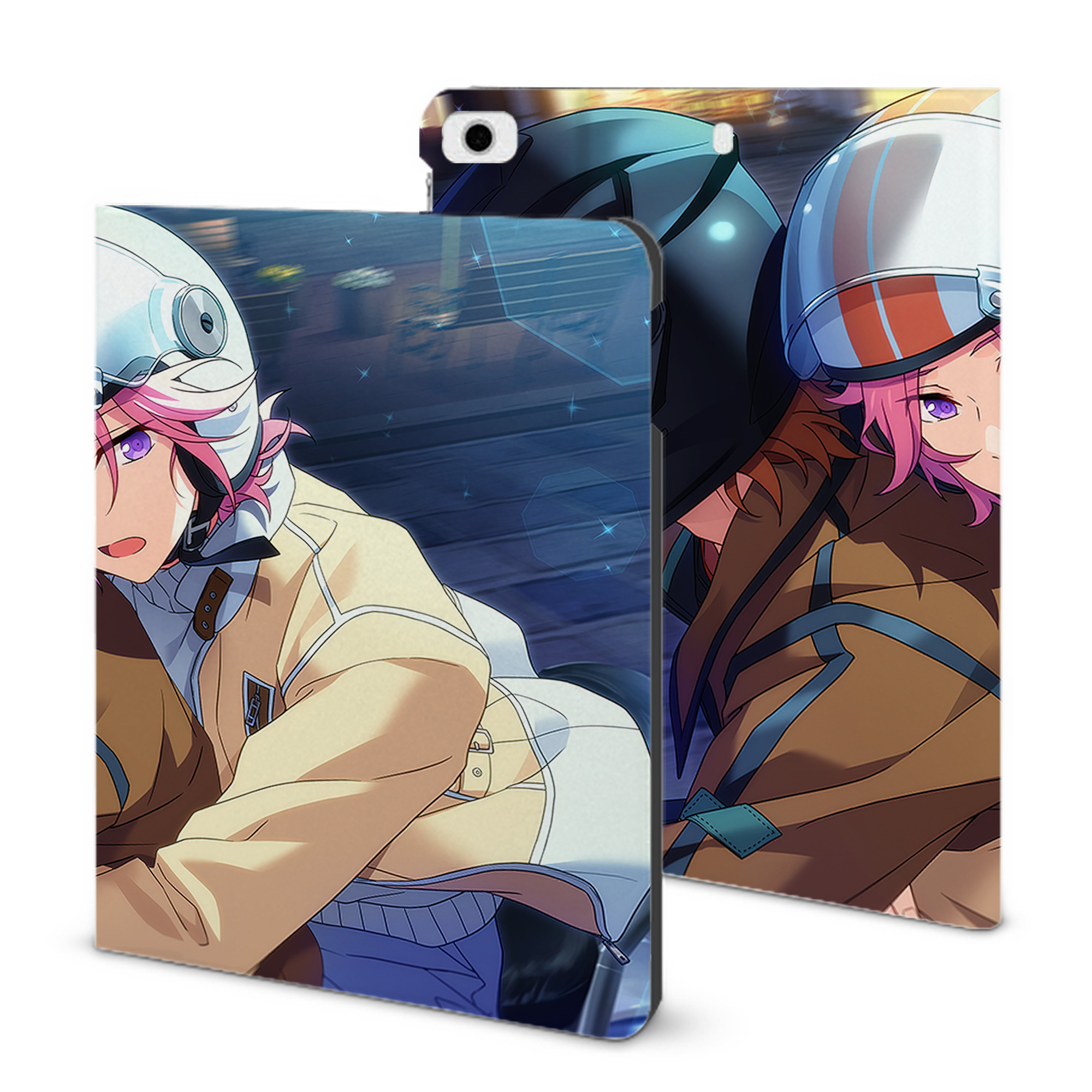 （画像用） あんさんぶるスターズ! Ensemble Stars IPad ケース ブック型 PUレザー TPU 耐衝撃 軽量 薄型 ペン収納なし 全面保護 IPad 各モデル対応
